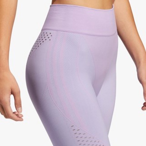Adidas x IVY PARK Knit Seamless Sport Leggings Athletic Training Purple Lavender - Picture 2 of 14